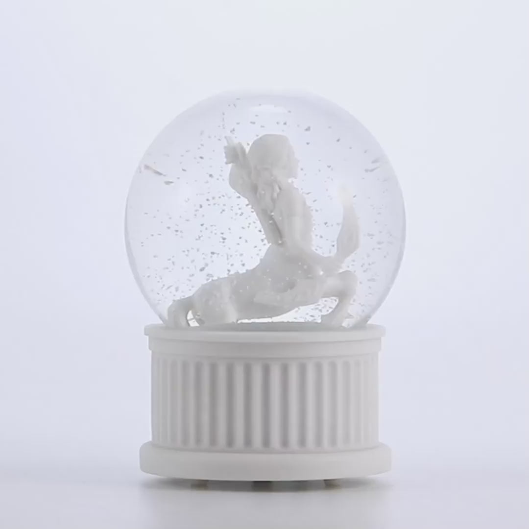 Load and play video in Gallery viewer, Sagittarius Musical Snow Globe (120MM)
