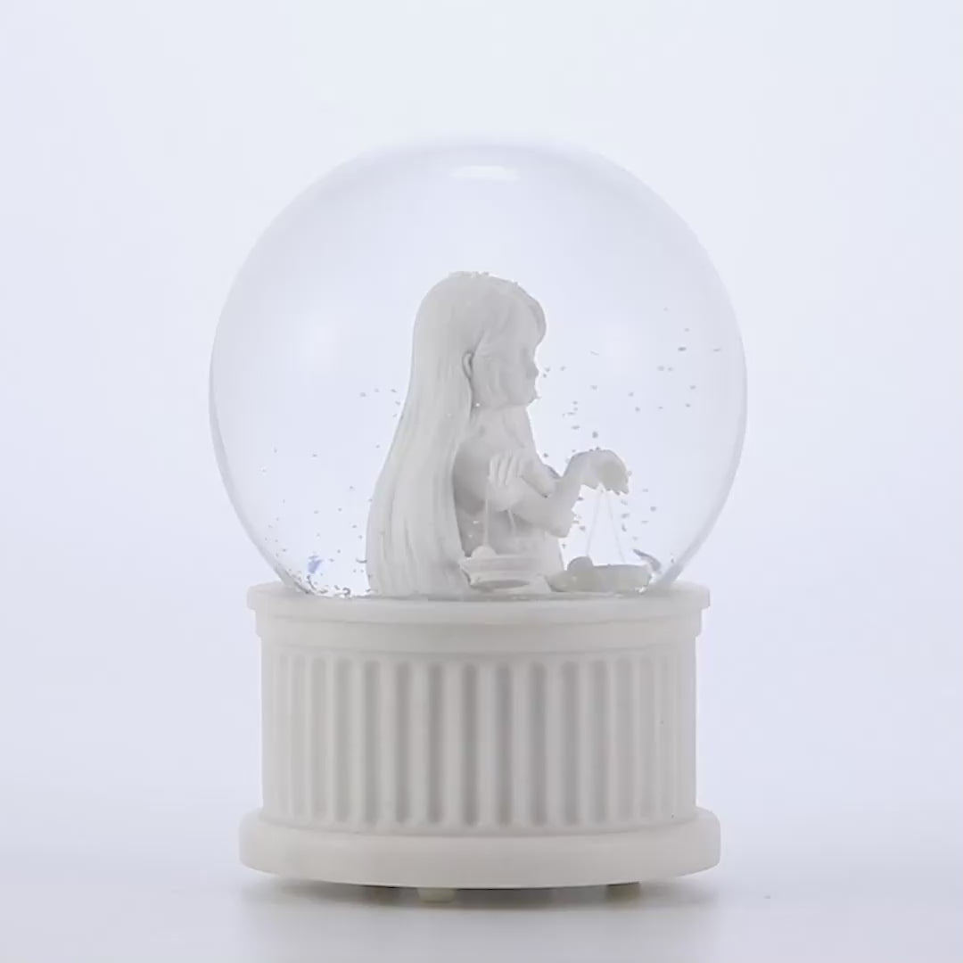 Load and play video in Gallery viewer, Libra  Musical Snow Globe (120MM)
