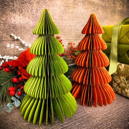 Magnetic Paper Christmas Trees - Set of 2