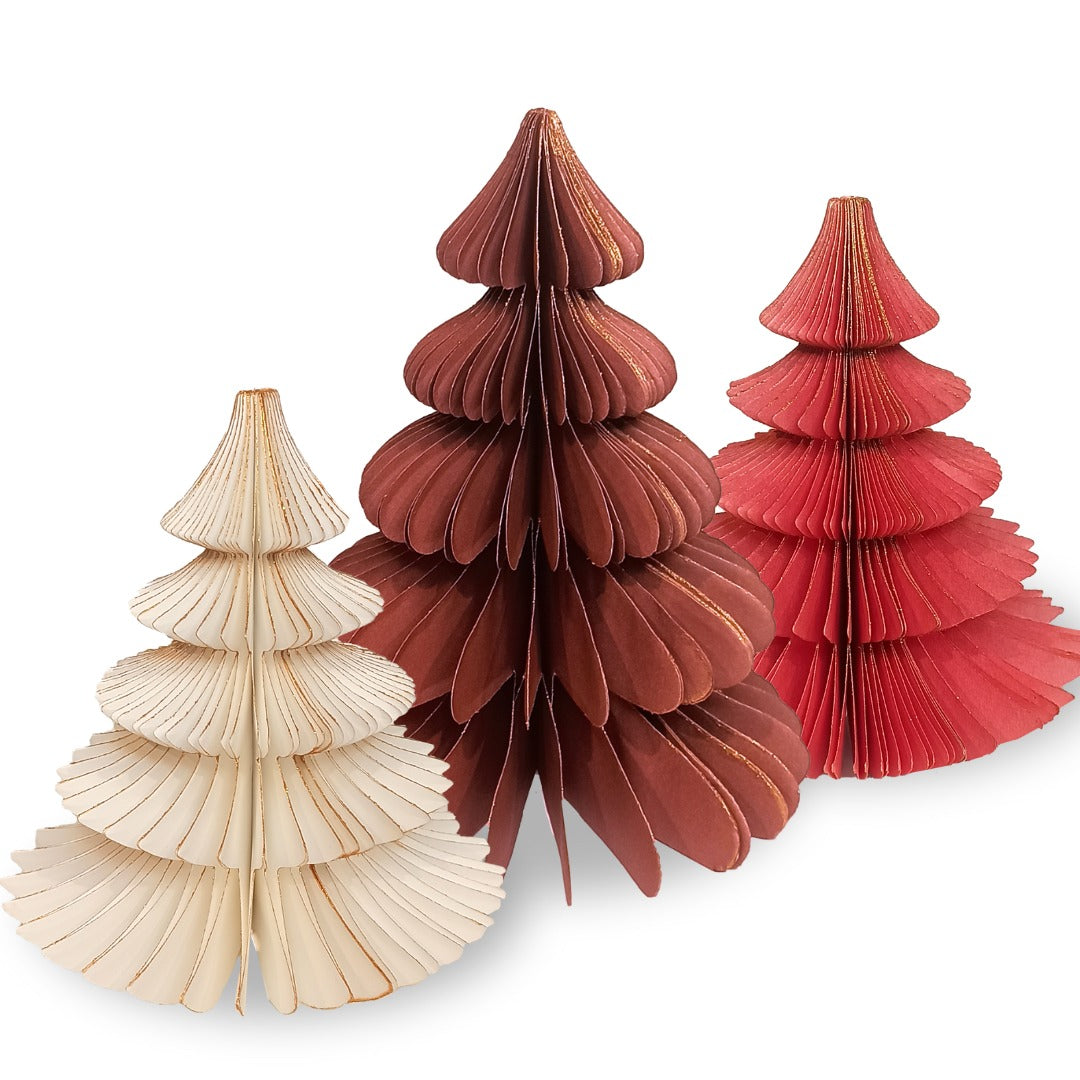 Paper Christmas Trees - Set of 3