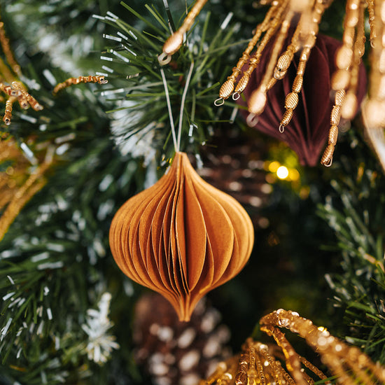 Onion & Round Paper Ornaments