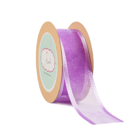 Lavender Sheer - Satin Edges