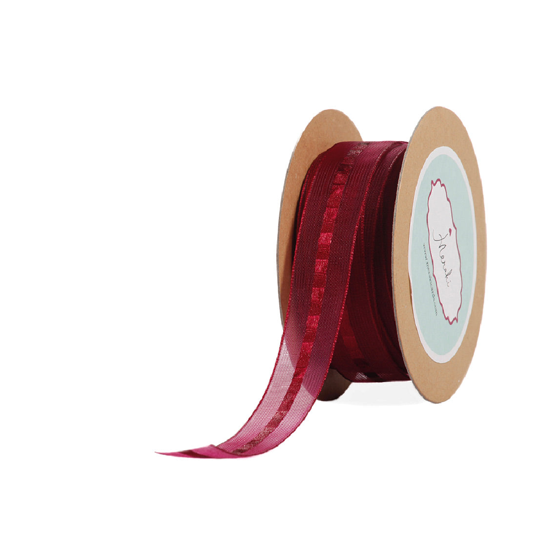 Wine Sheer Ribbon