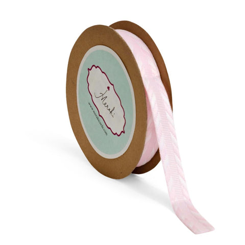 Light Pink & White Twilled Edge