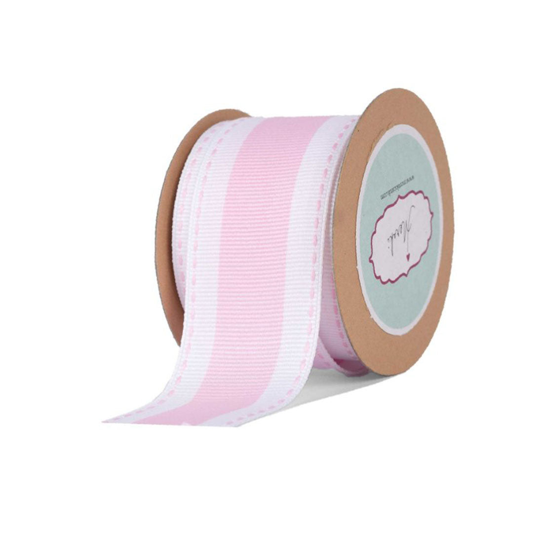 Load image into Gallery viewer, White - Pink, Blue Grosgrain centre
