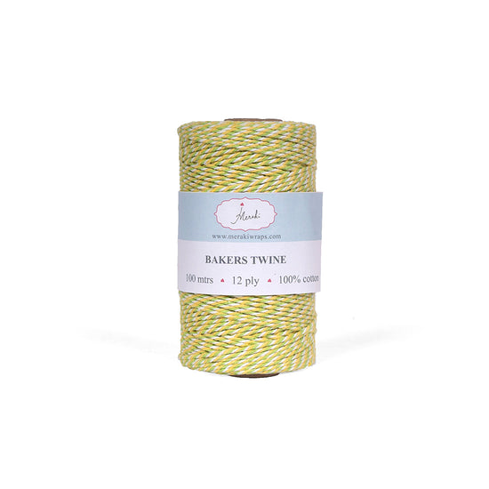 Bakers Twine-Green-Yellow