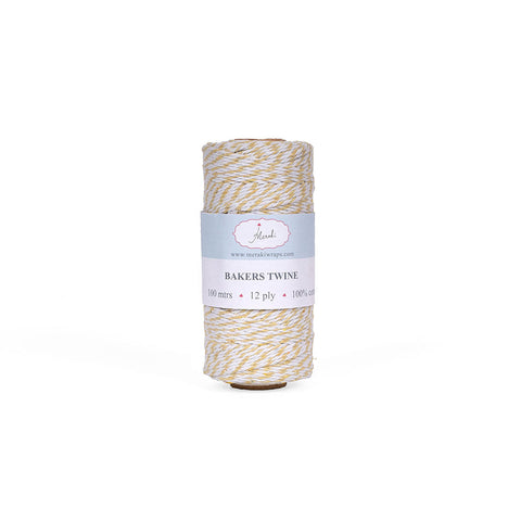 Bakers Twine- Beige-White