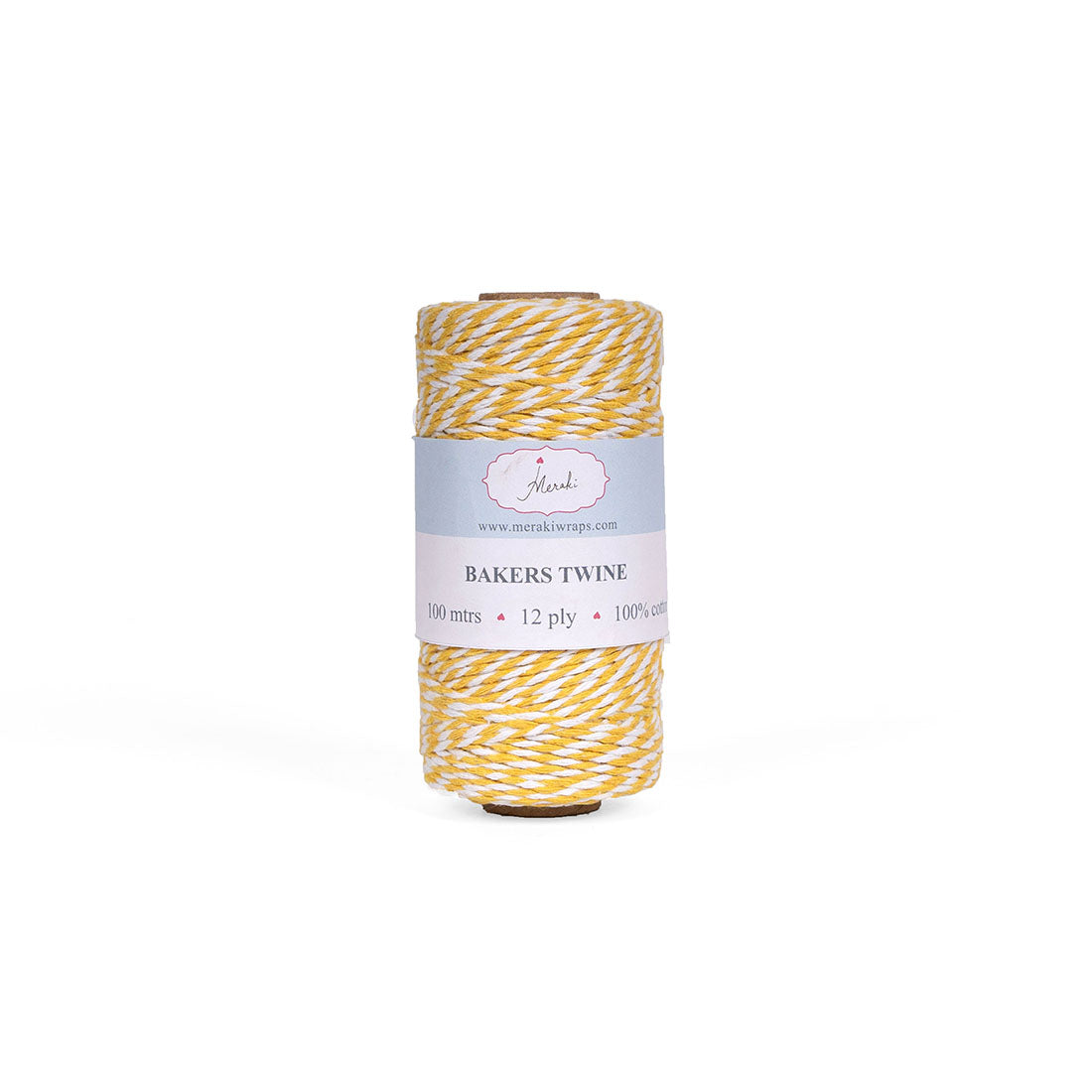 Bakers Twine- Mustard and White