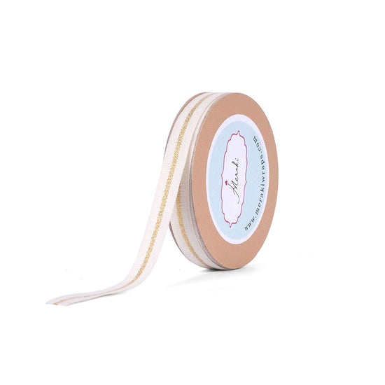 Load image into Gallery viewer, Cotton Ribbon with Center Stripe
