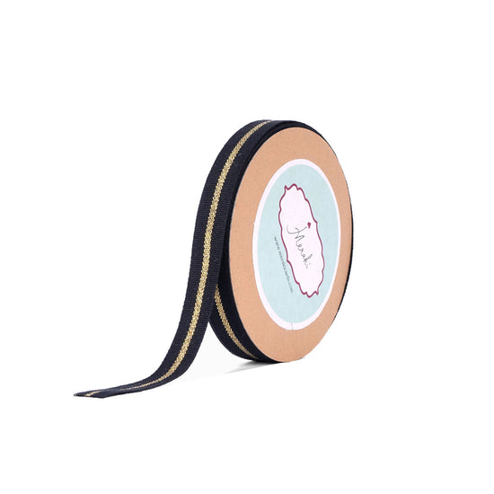 Load image into Gallery viewer, Cotton Ribbon with Center Stripe

