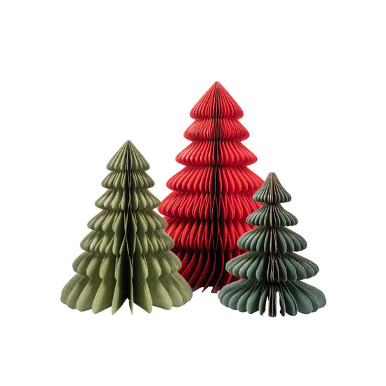 Load image into Gallery viewer, Paper Christmas Trees - Set of 3
