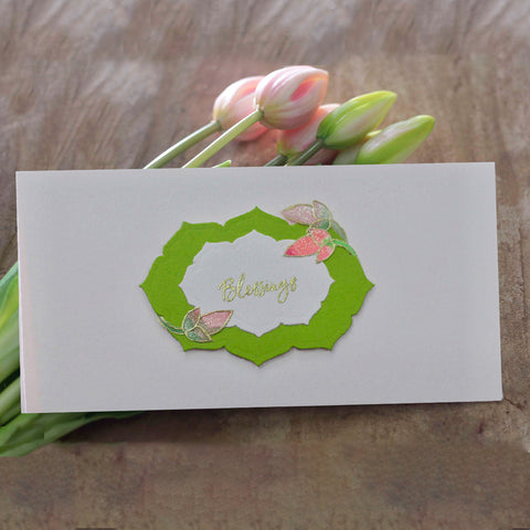 Pink Lotus Envelope Set of 2