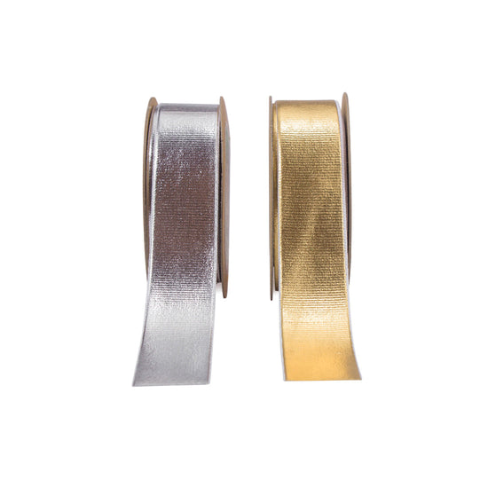 Gold & Silver Foiled Ribbon