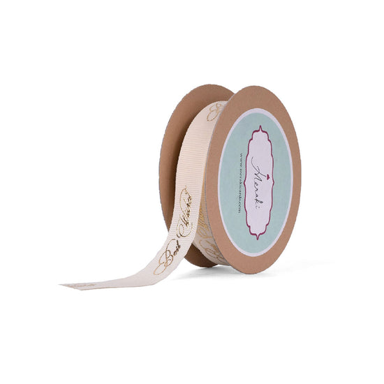 Load image into Gallery viewer, Best Wishes-gold foiled ribbon
