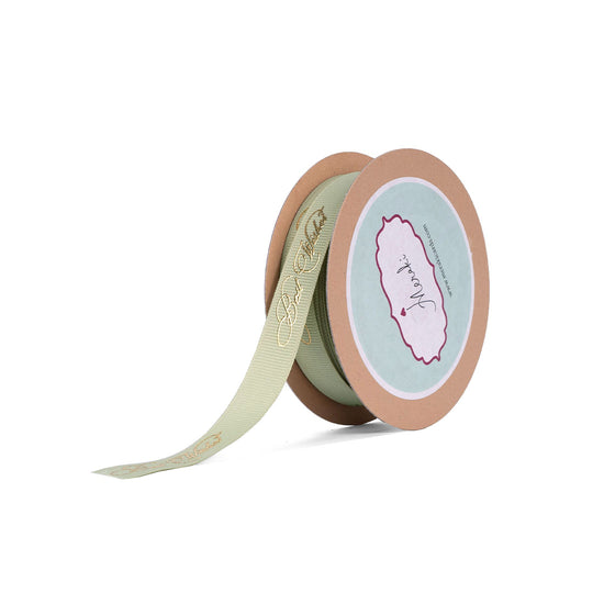 Load image into Gallery viewer, Best Wishes-gold foiled ribbon
