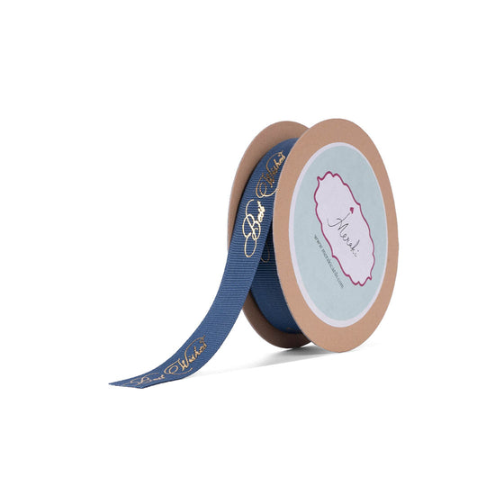 Load image into Gallery viewer, Best Wishes-gold foiled ribbon

