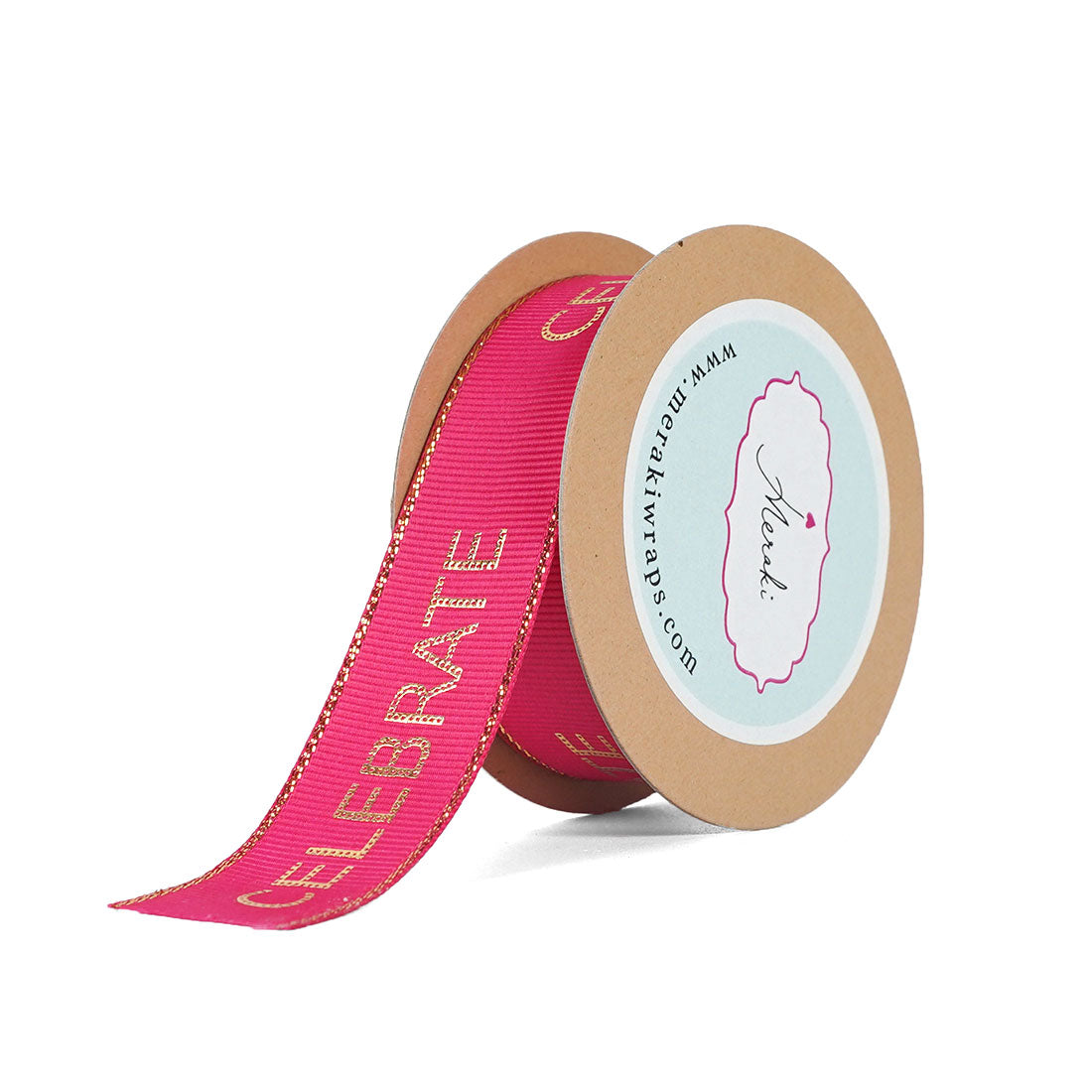 Celebrate- Gold Foiled Ribbon – Meraki Wraps