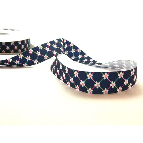 Load image into Gallery viewer, Satin Printed floral ribbon
