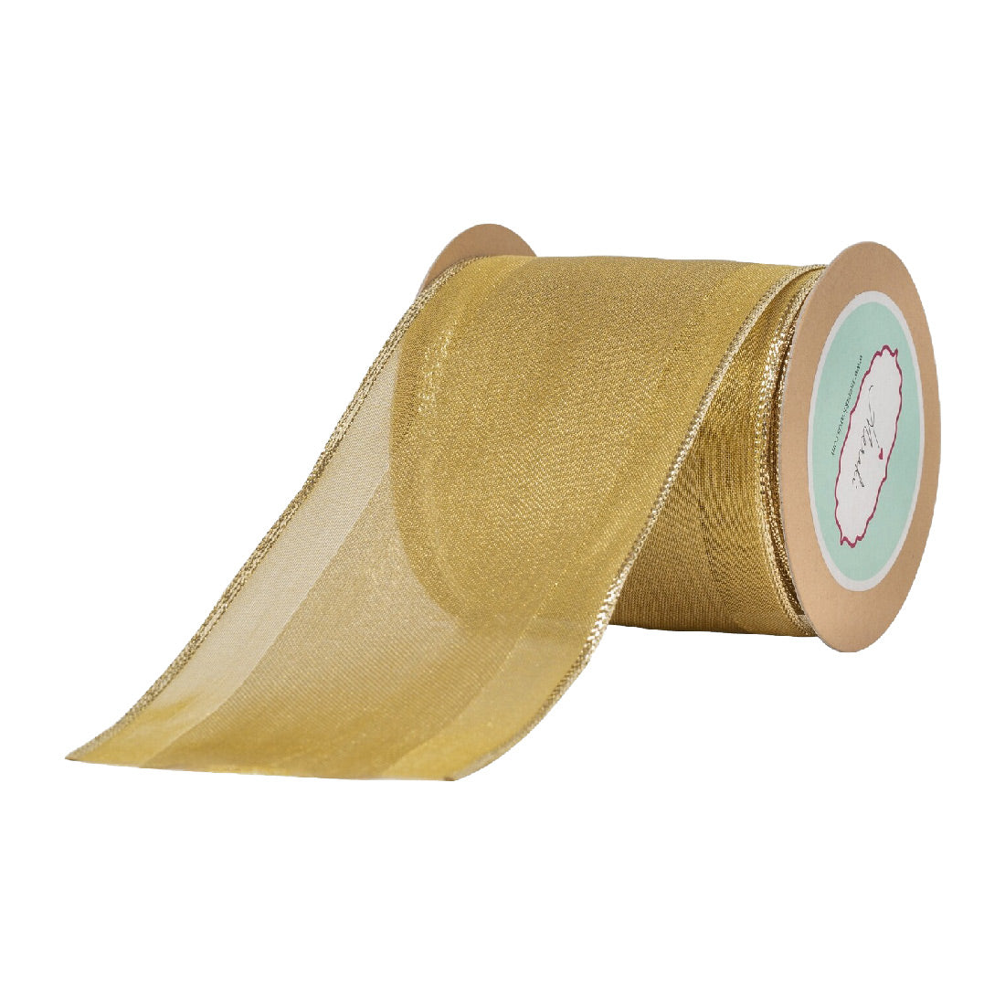 Load image into Gallery viewer, Dull gold lurex  ribbon
