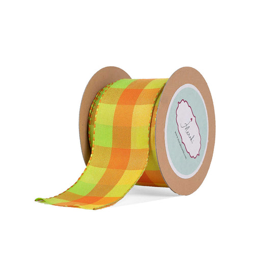 Load image into Gallery viewer, Green Orange Yellow - Plaid
