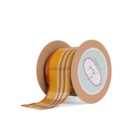 Mustard & Brown Plaid