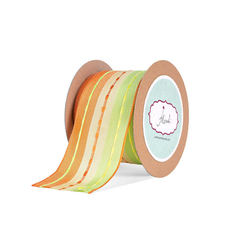 Orange, yellow and green Tafetta